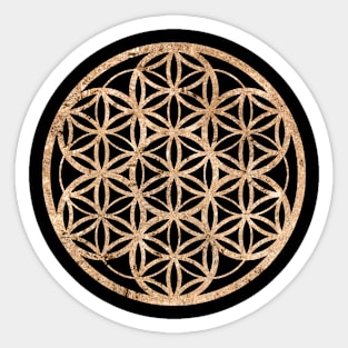 Gold Geometric Glyph Mandala Sigil Rune Sign Seal  -  233 Sticker